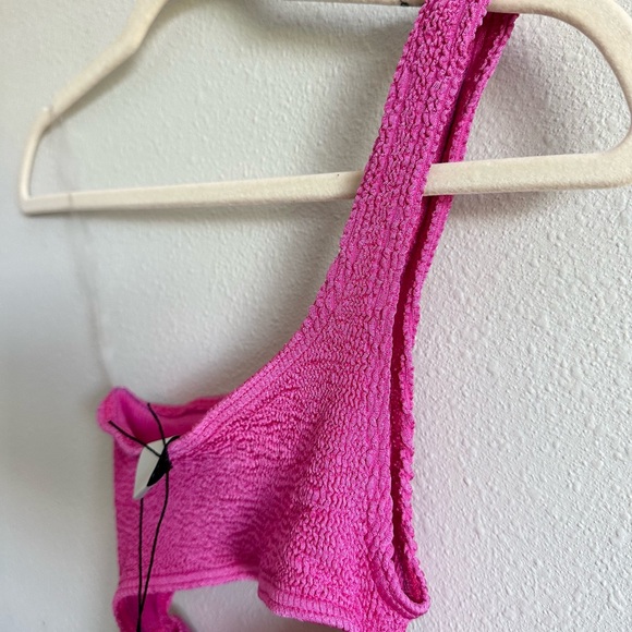 NWT Bond-Eye Rico One Piece Cut Out Swimsuit in Fuschia Pink - Picture 9 of 10